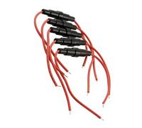 Hihaha 5 Pcs Screw Type 22 AWG Wire 5 x 20mm Inline Fuse Holder 0-250V Durable Material
