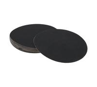 Hihaha 50 Pcs Round Sandpaper 1200 Grit Hook and Loop Sanding Sheets Universal for Automotive Refinishing 150x150mm Silicon Carbide Black