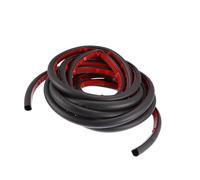 Hihaha 5m 16.4ft Car Door D Shape Rubber Weather Waterproof Car Seal Strip Durable Material