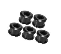Hihaha 5pcs Black Chainring Nuts Road Bike Bicycle Chain Ring Bolts Nuts Durable Material