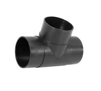 Hihaha 60mm Car 3 Way Air Ducting Elbow Pipe T Shape Outlet Connector Durable Material