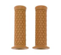 Hihaha 7/8" 22mm 15/16" 24mm Universal Motorcycle Hand Grips Cover Non Slip Rubber Handlebar Cover for Motorcycle Scooter Bicycle ATV Khaki 1 Pair