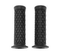 Hihaha 7/8" 22mm 15/16" 24mm Universal Motorcycle Hand Grips Cover Non Slip Rubber Handlebar Cover for Motorcycle Scooter Bicycle ATV Black 1 Pair