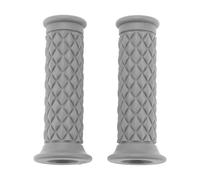 Hihaha 7/8" 22mm 15/16" 24mm Universal Motorcycle Hand Grips Cover Non Slip Rubber Handlebar Grips for Motorcycle Scooter Bicycle ATV Gray 1pair