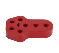 Hihaha 7 Holes Muffler Exhaust Hanger/Exhaust Pipe Mount Bracket Insulator for Car Truck/Heat-Resistant Rubber 11mm ID / 1 Pc Red
