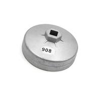 Hihaha 90mm 15 Flutes Metal Car Oil Filter Cap Wrench Socket Remover Tool Durable Material