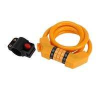 Hihaha Bicycle Lock/Extended Bicycle Padlock Cable Lock Spiral Lock for Cycling/Heavy Duty Resettable 5 Digit Bike Lock 130cm / 1 Set Orange