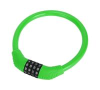 Hihaha Bicycle Lock/Portable Ring Cable Anti-Theft Bike Lock for Mountain Bike Road Bike/Resettable 4 Digit Mini Ring Lock Alloy ABS PVC 45cm / 1Pc Green