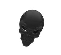 Hihaha Black Skull Bone Car Body 3D Emblem Badge Self Adhesive Decor Sticker Durable Material