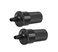 Hihaha Car Cigarette Lighter Female Socket/for Car/Plastic Metal / 2Pcs Black