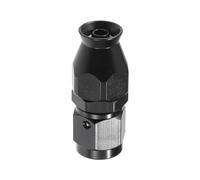 Hihaha Car PTFE Hose End Fitting/Outer for PTFE Hose for Car/Durable Aluminum Alloy 4AN Straight / 1 Pcs Black