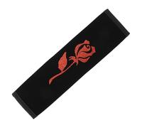 Hihaha Car Seat Belt Cover Pad Rose Print/Backpack Shoulder Pad Multifunctional Seat Belt Pad Cover for Truck Car SUV/Comfort Breathable Faux Leather 6.5x23cm / 1pcs Black Red