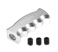 Hihaha Car Shift Knob 110 mm Universal for Manual and Automatic Vehicle Silver Tone Gear Shifter Knob with 8 & 12 & 10 mm 1 Set