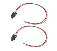 Hihaha Car Side Marker Pigtail Connector Harness for Dodge Charger 2015-2022 / Inner/Durable Plastic / 2 Pcs Black Red
