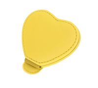 Hihaha Car Sun Visor Sunglasses Holder/Front Sun Visor Eyeglasses Clip Stylish Magnetic for Car SUV Truck/Durable Visor Panel Organizer PU Leather / 1 Pc Yellow