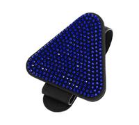 Hihaha Car Sun Visor Sunglasses Holder/Front Sun Visor Eyeglasses Clip Triangle Shape Magnetic for Car SUV Truck/Durable Visor Panel Organizer PU Leather / 1 Pc Blue Faux Diamond