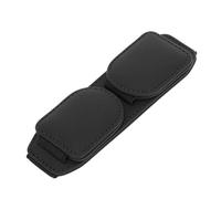 Hihaha Car Sun Visor Sunglasses Holder/Front Sun Visor Eyeglasses Clip Two Magnetic for Car SUV Truck/Durable Visor Panel Organizer Cowhide / 1 Pc Black