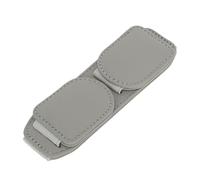 Hihaha Car Sun Visor Sunglasses Holder/Front Sun Visor Eyeglasses Clip Two Magnetic for Car SUV Truck/Durable Visor Panel Organizer Cowhide / 1 Pc Grey