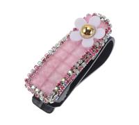 Hihaha Car Sunglasses Clip Universal Sun Visor Eyeglasses Holder Clip ABS,Diamond Pink 7x2.5cm 1 Pcs