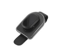 Hihaha Car Sunglasses Clip Universal Sun Visor Eyeglasses Holder Clip PU Leather,Alloy Black 10x5cm 1 Pcs
