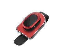 Hihaha Car Sunglasses Clip Universal Sun Visor Eyeglasses Holder Clip PU Leather,Alloy Black, Red 10x5cm 1 Pcs