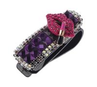 Hihaha Car Sunglasses Clip Universal Sun Visor Eyeglasses Protective Storage Clip ABS,Diamond Purple 7x2.5cm 1 Pcs