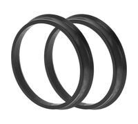 Hihaha Car Wheel Hub Centric Rings Wheels Center Shaft Shock Absorbing Hubrings Durable Polycarbonate OD 63.4mm to ID 57.1mm 2 Pcs Black