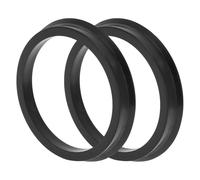 Hihaha Car Wheel Hub Centric Rings Wheels Center Shaft Shock Absorbing Hubrings Durable Polycarbonate OD 66.1mm to ID 56.1mm 2 Pcs Black