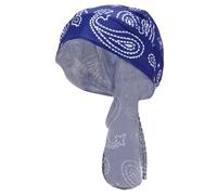 Hihaha Cycling Hat Sweat Wicking Breathable Hard Hat Liner Polyester Fabric Blue 27x34cm 1 Pcs