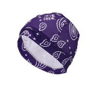 Hihaha Cycling Hat Sweat Wicking Breathable Hard Hat Liner Polyester Fabric Purple 25x14cm 1 Pcs