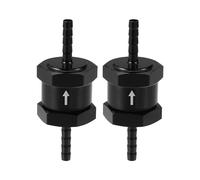 Hihaha Fuel Check Valve One Way/Inner Non Return One Way Check Valve for Car Fuel Petrol Gasoline Diesel/Durable 0.16" 4mm OD / 2 Pcs Black