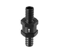 Hihaha Fuel Check Valve One Way/Inner Non Return One Way Check Valve for Car Fuel Petrol Gasoline Diesel/Durable 0.47" 12mm OD / 1 Pcs Black