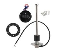 Hihaha Fuel Sending Unit and Gauge Kit Boat Fuel Sending Unit Marine Fuel Sender Unit Metal 225mm 8.86" Length 1 Set Silver Tone Black 0-190 Ohm