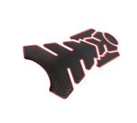 Hihaha Fuel Tank Protector PVC Rubber Pad Emblem Badge Sticker Red Durable Material