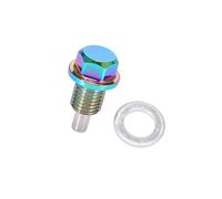 Hihaha M12x1.5 Multicolor Magnetic Oil Drain Plug with Gaskets 1 Set Durable Material