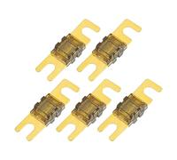 Hihaha Mini ANL Fuses 120A / Audio CD Fuse for Car / 5 Pcs Gold Tone Brown