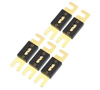 Hihaha Mini ANL Fuses 120A / Inner Audio CD Fuse for Car Motorcycle Boat/Durable Plastic Metal / 5 Pcs Gold Tone Black