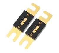 Hihaha Mini ANL Fuses 130A / Inner Audio CD Fuse for Car Motorcycle Boat/Durable Plastic Metal / 2 Pcs Gold Tone Black