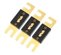 Hihaha Mini ANL Fuses 130A / Inner Audio CD Fuse for Car Motorcycle Boat/Durable Plastic Metal / 3 Pcs Gold Tone Black