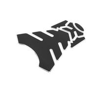 Hihaha Motorcycle Fuel Tank Protector PVC Rubber Pad Emblem Badge White Durable Material