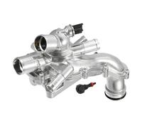 Hihaha No.11537534521 Engine Coolant Thermostat Housing Assembly for Mini Cooper 2007-2013 / Inner Water Pump Thermostat/Durable Aluminum / 1Pc Silver Tone