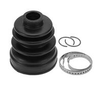 Hihaha No.49595A64A0 CV Joint Boot Kit W/Clamps for Hyundai I30 12 2012-2015 Inner Constant Velocity Joint Boot Strong Durable Rubber 1 Set Black