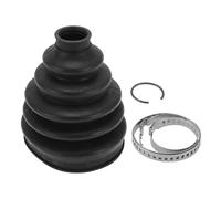 Hihaha No.95534990400 CV Joint Boot Kit W/Clamps for Porsche Cayenne 2003-2006 08-10 Outer Constant Velocity Joint Boot Strong Durable Rubber 1 Set Black