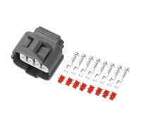 Hihaha OBD1 Distributor Connector Plug for Honda/Inner Female Wire Terminal Connector/Waterproof Plastic 2mm Series / 1 Set Gray 8 Pin