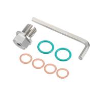 Hihaha Oil Drain Plug Pan Thread Repair Kit/with Wrench Rubber O-rings/Inner/for Car Engine/Durable Stainless Steel M14.1-1.5x15mm / 1 Set