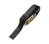 Hihaha Ratchet Tie Down Straps/Heavy Duty Tensioning Belts Motorcycle Trailer Trucks Cargo/Adjustable 800kg 1"x 13' / 1 Pcs Black