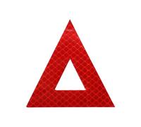 Hihaha Reflective Bumper Decal Fluorescent Red Triangle Reflective Car Sticker Personalized Decoration Vehicle Body or Door or Window/Dashboard