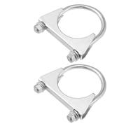 Hihaha Round U Bolt Muffler Exhaust Clamps for Car / 2.25" ID 58mm / 2 Pcs