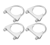 Hihaha Round U Bolt Muffler Exhaust Clamps for Car / 2.25" ID 58mm / 4 Pcs