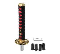 Hihaha Shift Knob with 4 Adapter/Front Gear Shifter Knob for Automatic and Manual Vehicles/Stick Shifter Lever Knob Iron 27cm / 1 Set Black